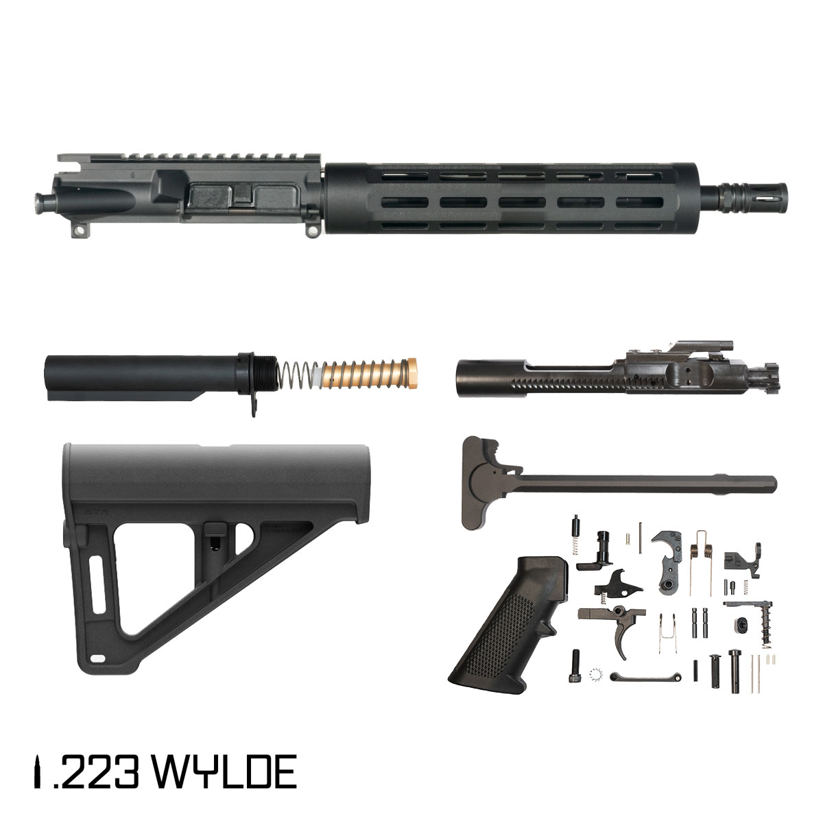 Davidson Defense Ballista w/Magpul BTR Brace 11.5-inch Carbine-Gas 1:8 .223 Wylde AR-15 Freefloat Tubular M-Lok Handguard Pistol Full Build Kit