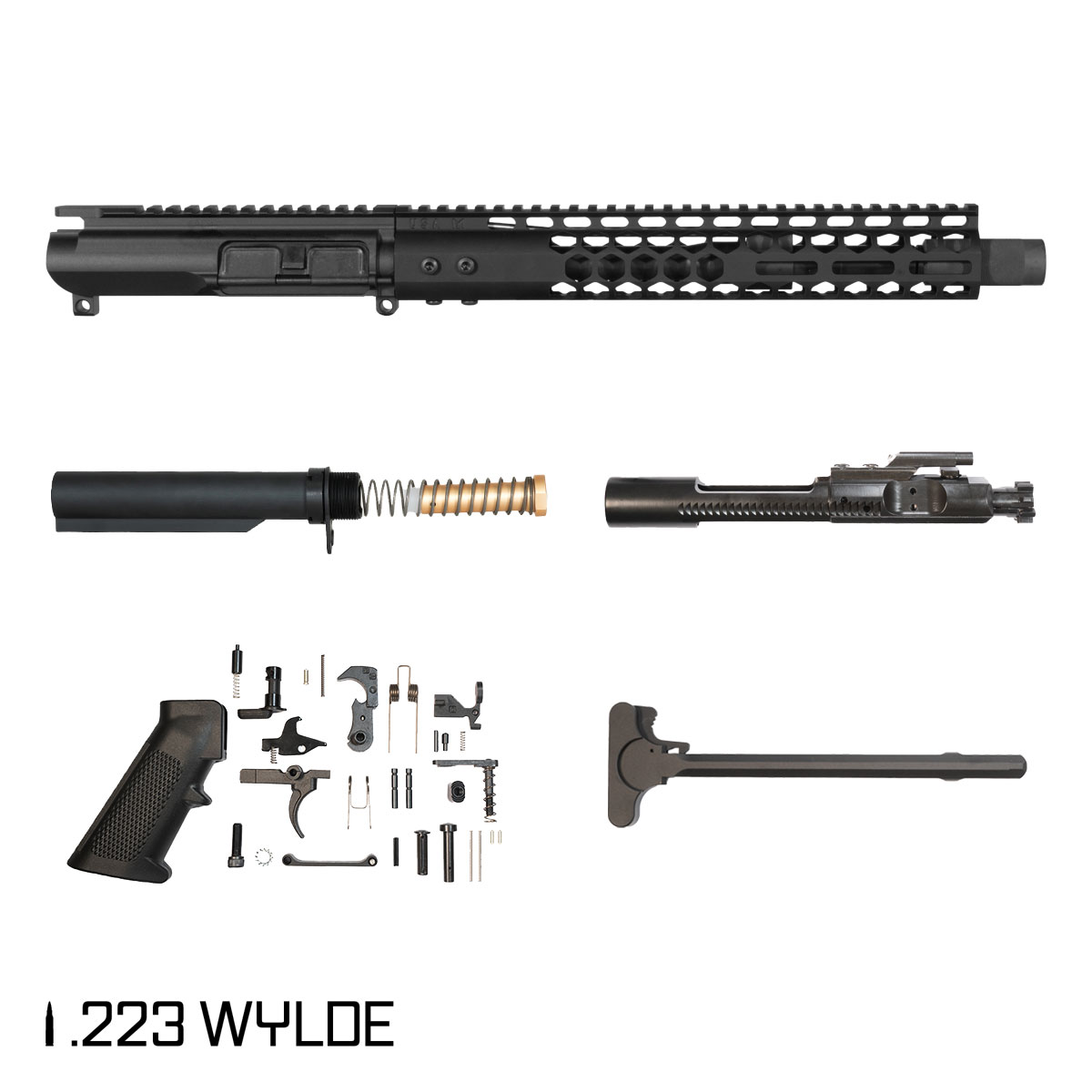 Davidson Defense Shorebound SBR Ready 11.5-inch Carbine-Gas 1:8 223 Wylde AR-15 M-Lok Handguard Pistol Full Build Kit