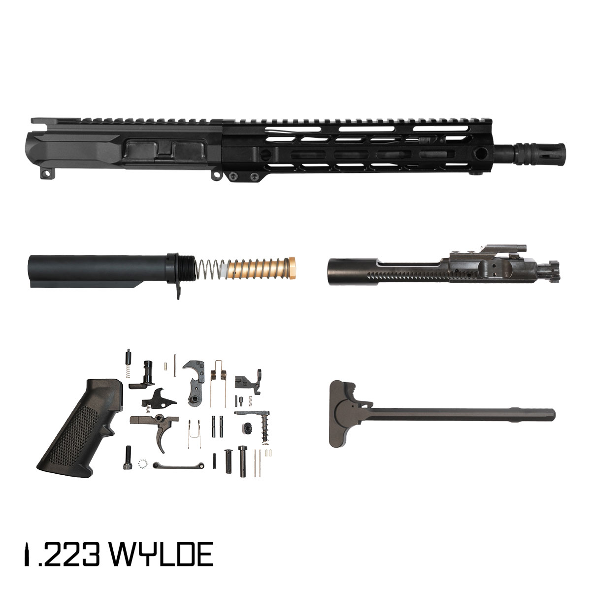 Davidson Defense Ice Pick SBR Ready 11.5-inch Carbine-Gas 1:8 223 Wylde AR-15 M-Lok Pistol Full Build Kit