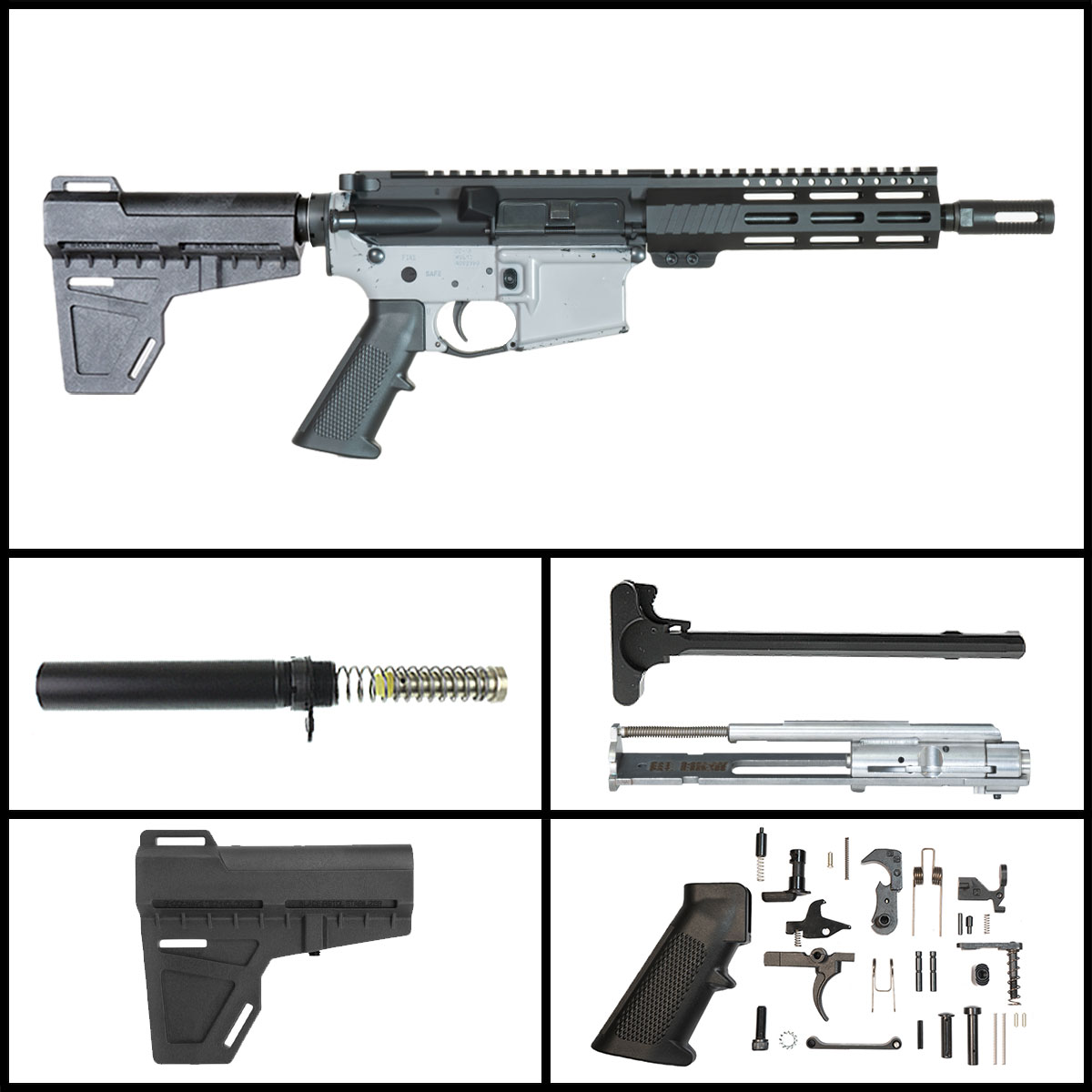 Davidson Defense High Noon w/KAK Brace 9-inch AR-15 .22 LR Pistol Full Build Kit