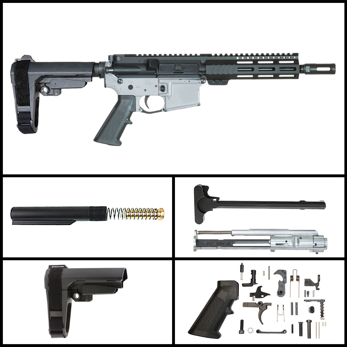 Davidson Defense High Noon w/SBA3 Brace 9-inch AR-15 .22 LR Pistol Full Build Kit