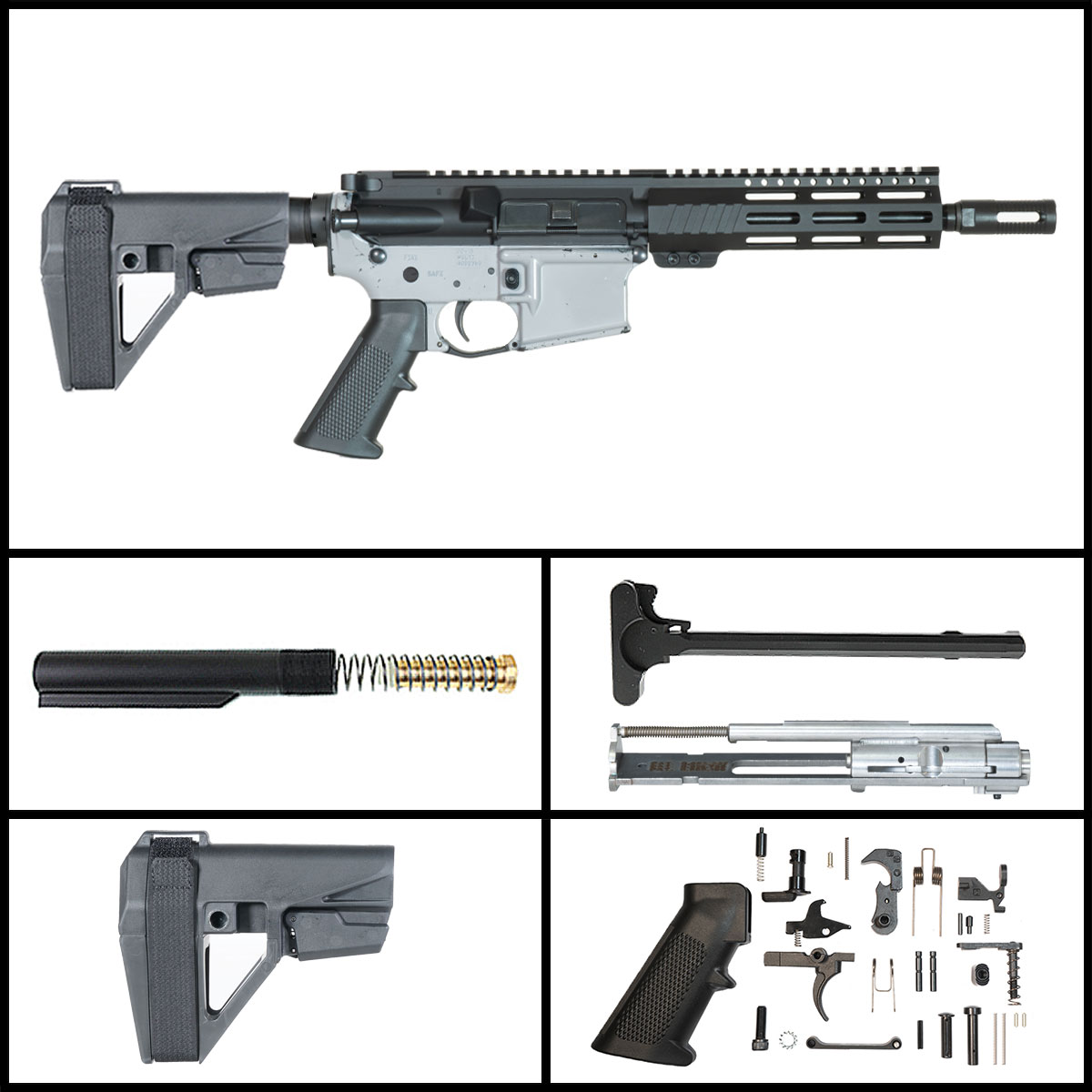 Davidson Defense High Noon w/SBA5 Brace 9-inch AR-15 .22 LR Pistol Full Build Kit