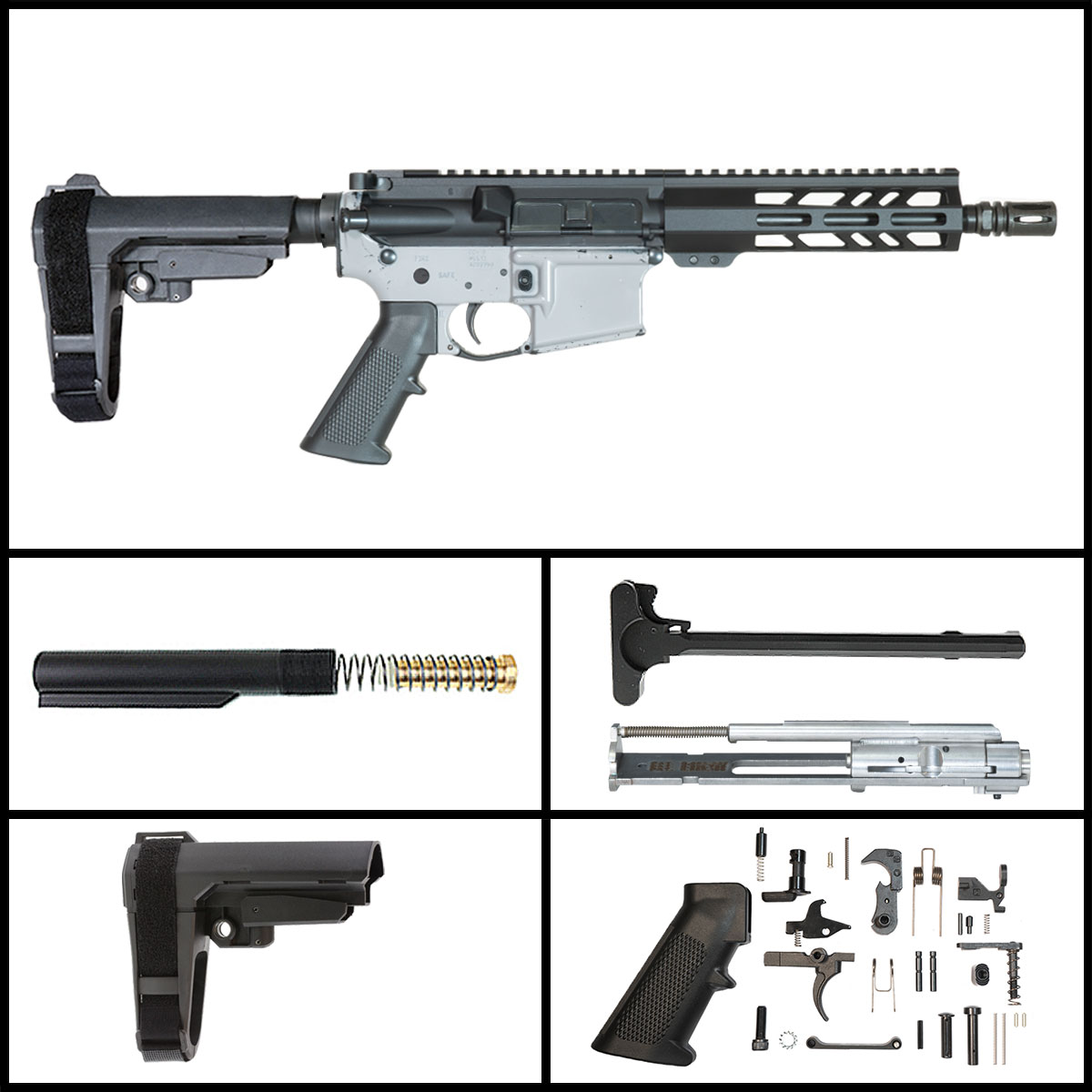 Davidson Defense Field Marshal w/SBA3 Brace 9-inch AR-15 .22 LR Pistol Full Build Kit