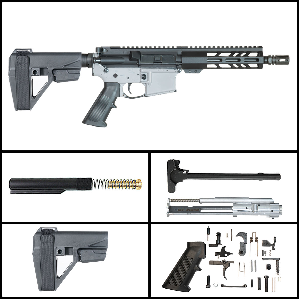 Davidson Defense Field Marshal w/SBA5 Brace 9-inch AR-15 .22 LR Pistol Full Build Kit