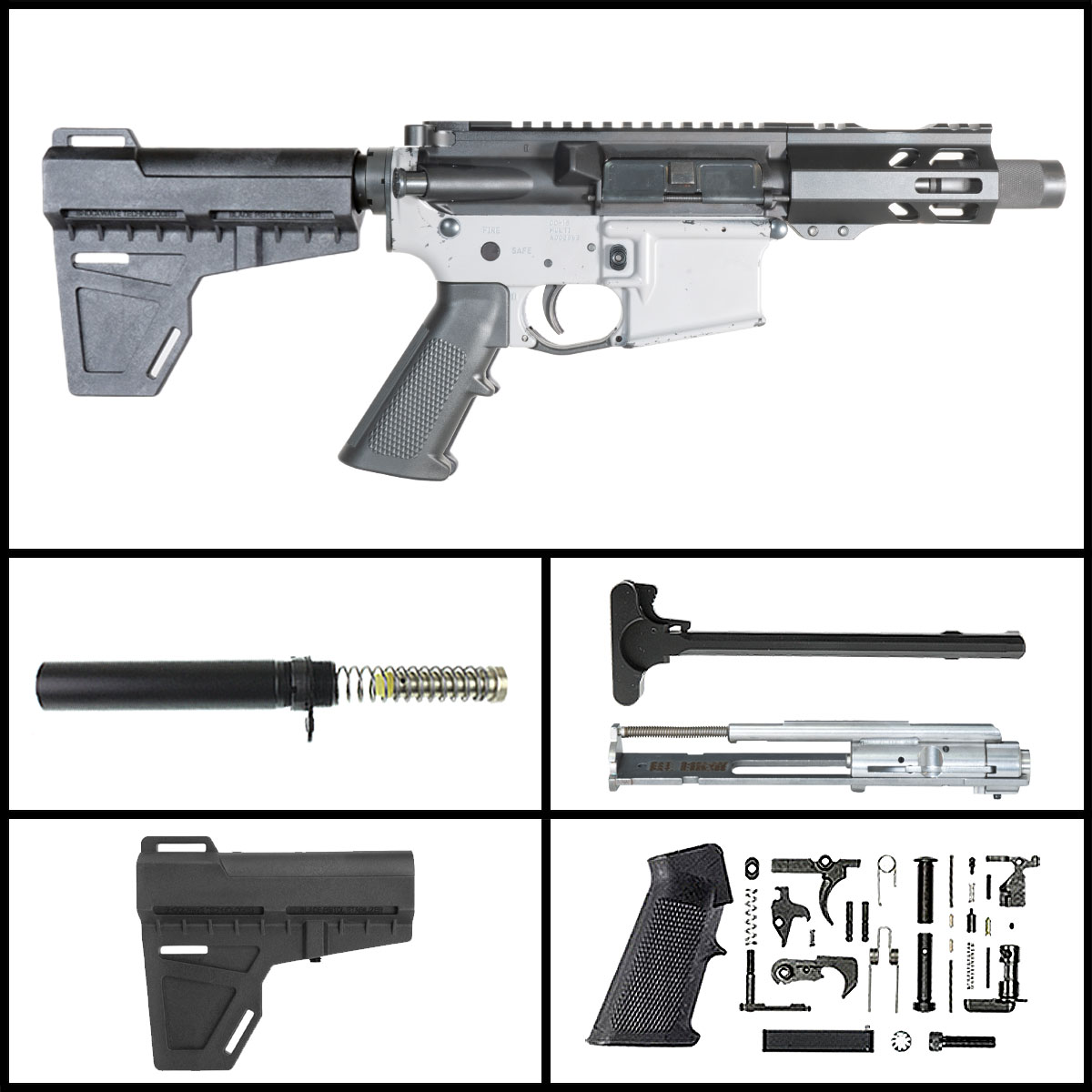 Davidson Defense Wilderness Nomad w/KAK Brace 4.5-inch AR-15 .22 LR Pistol Full Build Kit