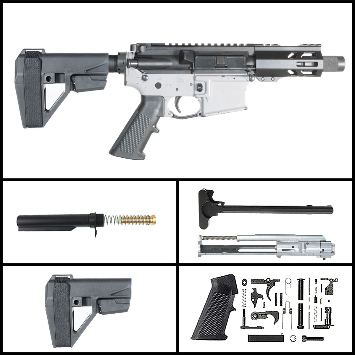 Davidson Defense Wilderness Nomad w/SBA5 Brace 4.5-inch AR-15 .22 LR Pistol Full Build Kit