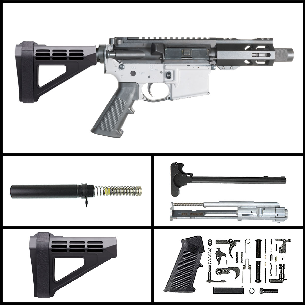 Davidson Defense Wilderness Nomad w/SBM4 Brace 4.5-inch AR-15 .22 LR Pistol Full Build Kit