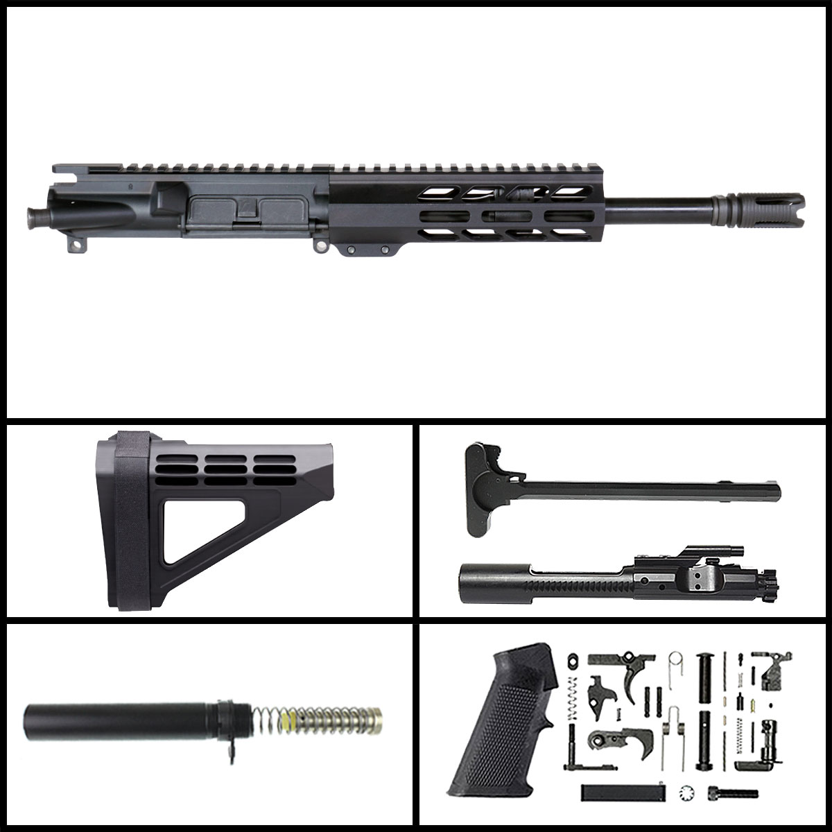Davidson Defense 'Star Beam' 10.5-inch AR-15 .300BLK Nitride SBM4 Pistol Full Build Kit