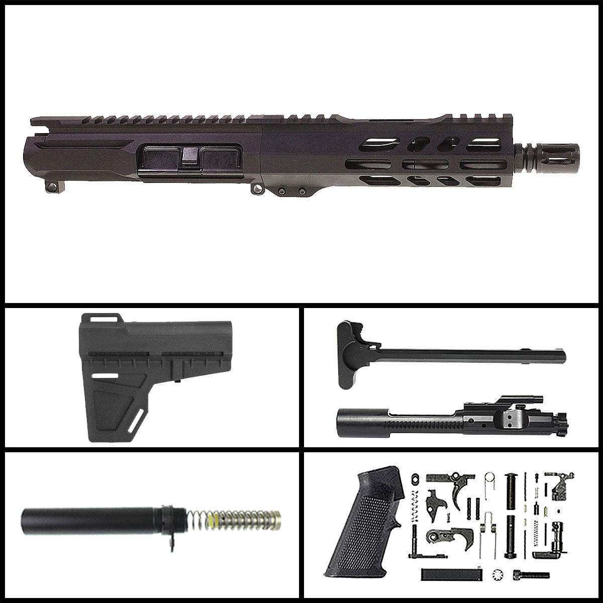 Davidson Defense 'Vali in 300 Blackout w/ KAK' 7.5-inch AR-15 .300BLK Nitride Pistol Full Build Kit
