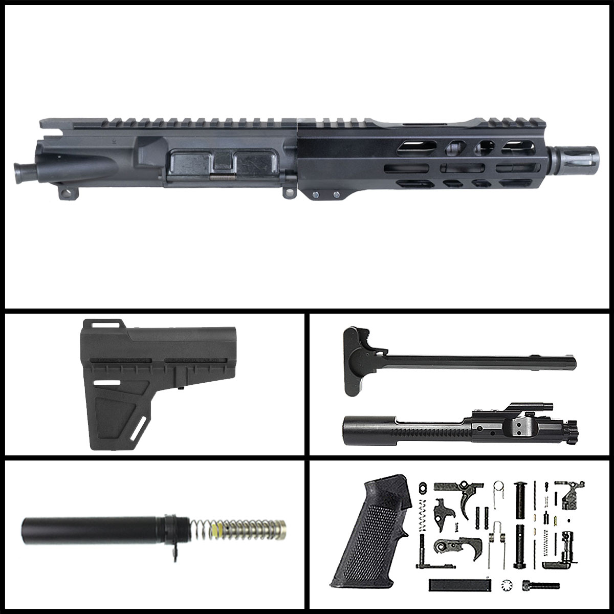 Davidson Defense 'Valor 300 Blackout w/ KAK' 7.5-inch AR-15 .300BLK Nitride Pistol Full Build Kit