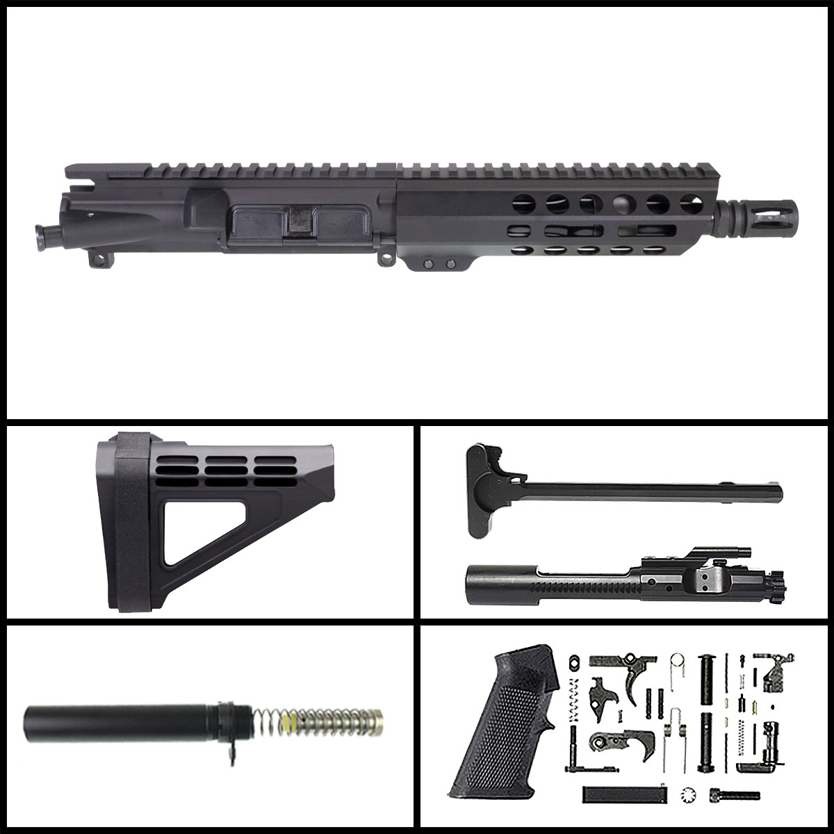 Davidson Defense 'Back in Black-Out w/ SBM4' 7.5-inch AR-15 .300BLK ...