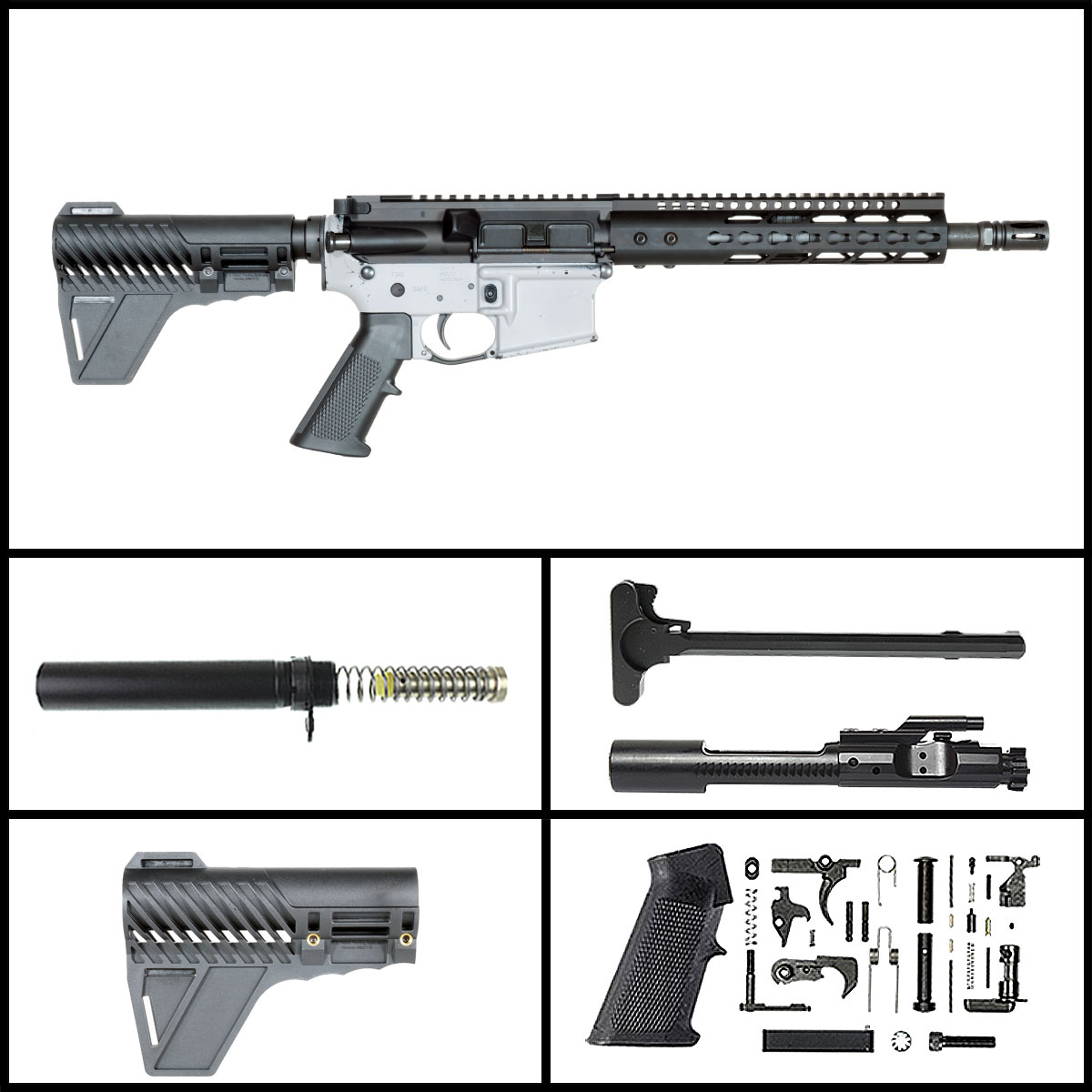 Davidson Defense Strand Titan w/Gauntlet Arms Brace 7.5-inch AR-15 .223 Wylde Pistol Full Build Kit