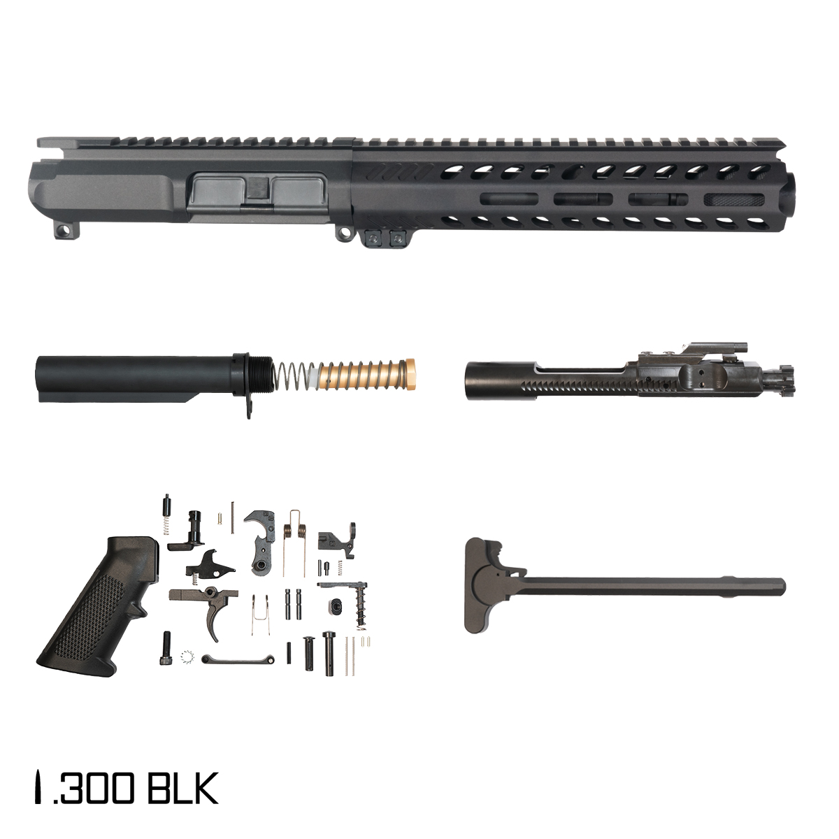 Davidson Defense Cutlass 7.5-inch Pistol-Gas 1:8 .300 BLK AR-15 Freefloat M-Lok Handguard Pistol Full Build Kit, SBR Ready