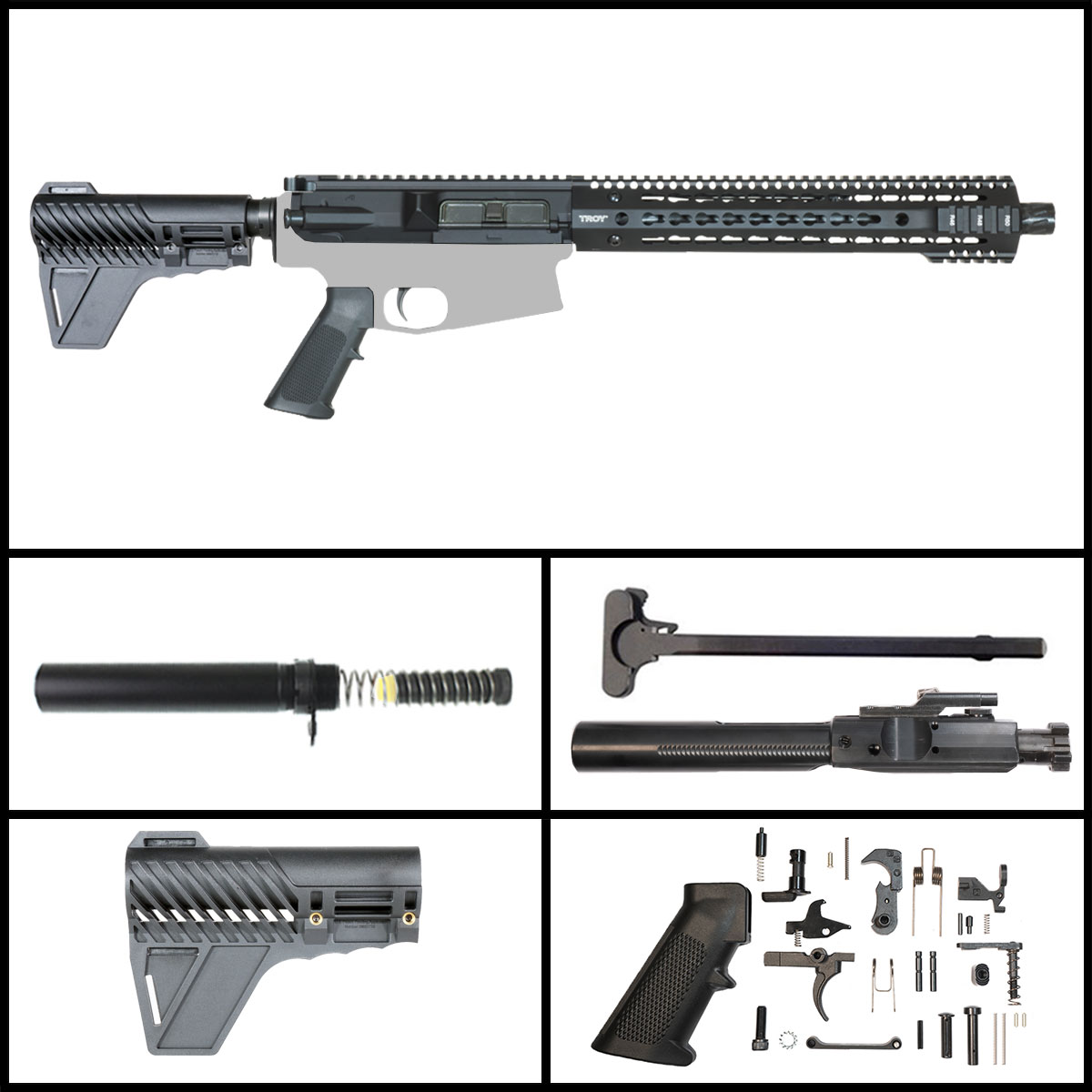 Davidson Defense Doomâ€™s Breath w/Gauntlet Arms Brace 12.5-inch LR-308 .308 Win Pistol Full Build Kit