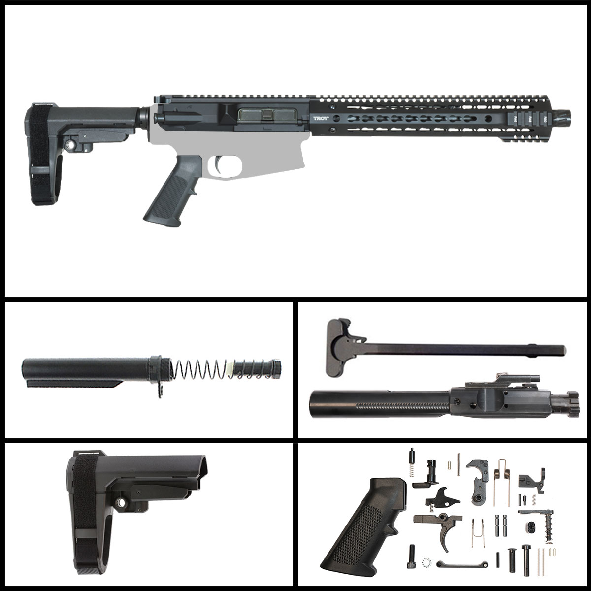 Davidson Defense Doomâ€™s Breath w/SBA3 Brace 12.5-inch LR-308 .308 Win Pistol Full Build Kit