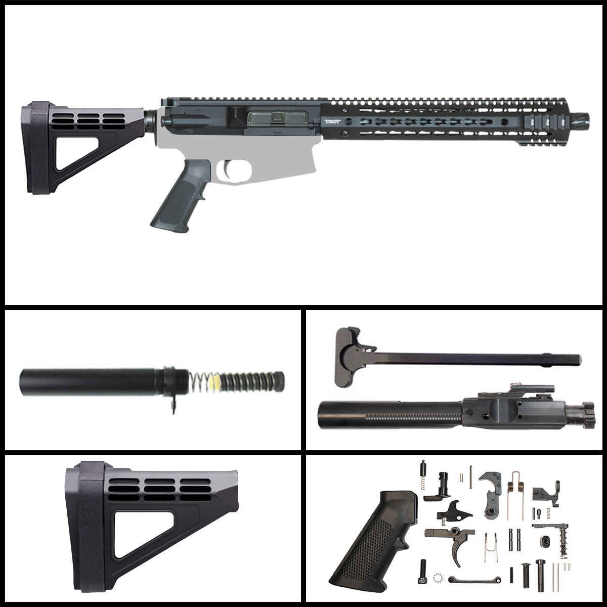 Davidson Defense Doomâ€™s Breath w/SBM4 Brace 12.5-inch LR-308 .308 Win Pistol Full Build Kit