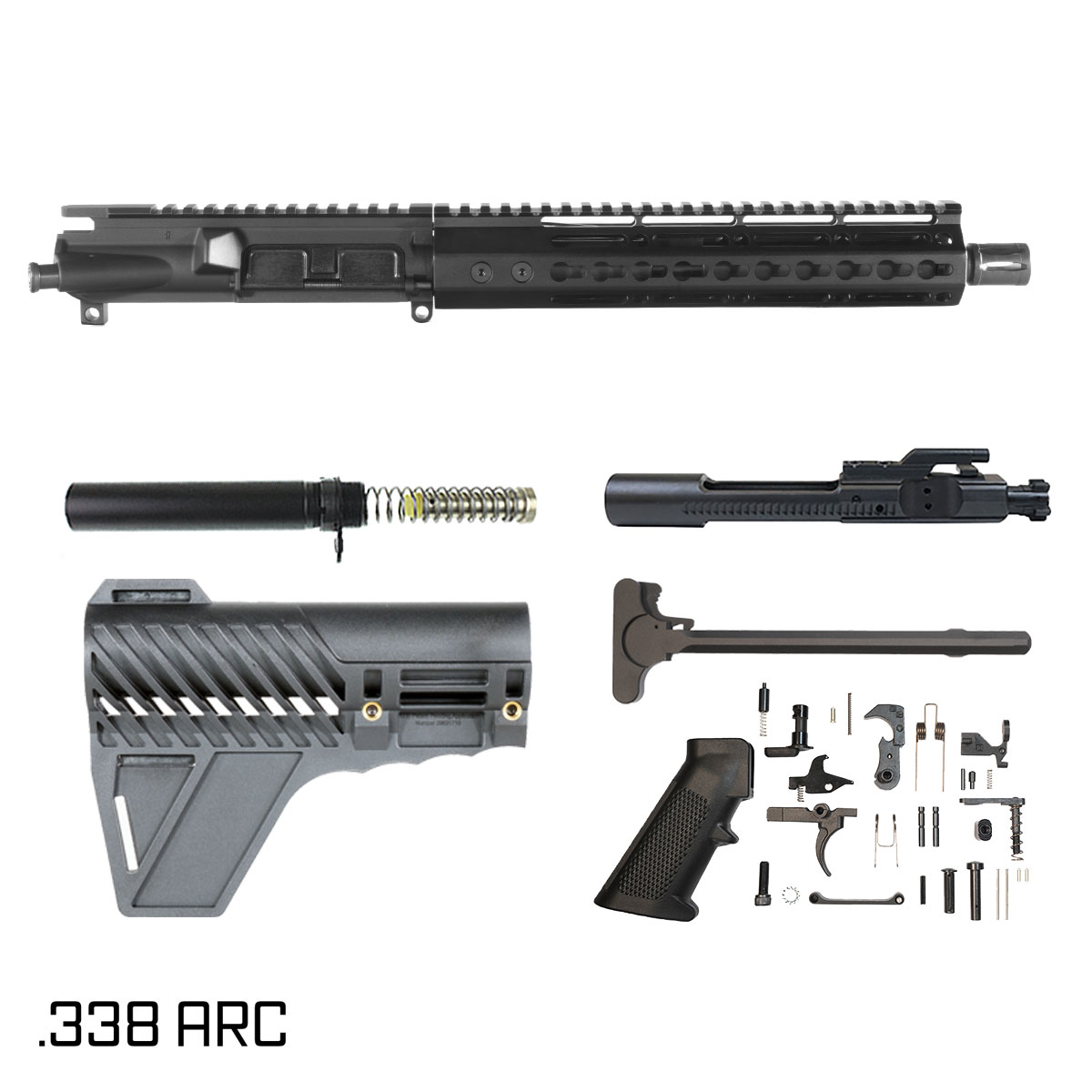 東京マルイベース　AP3 AR-15 & Glock ハンドガン セット Davidson Defense Atriox w/SBA3 Brace 10.5-inch Pistol-Gas 1:8 .338