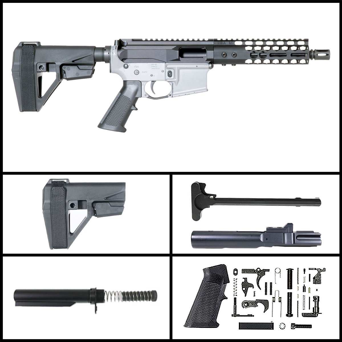 Davidson Defense 'Summer of '45 w/SBA5' 8-inch AR-15 .45 ACP Nitride ...