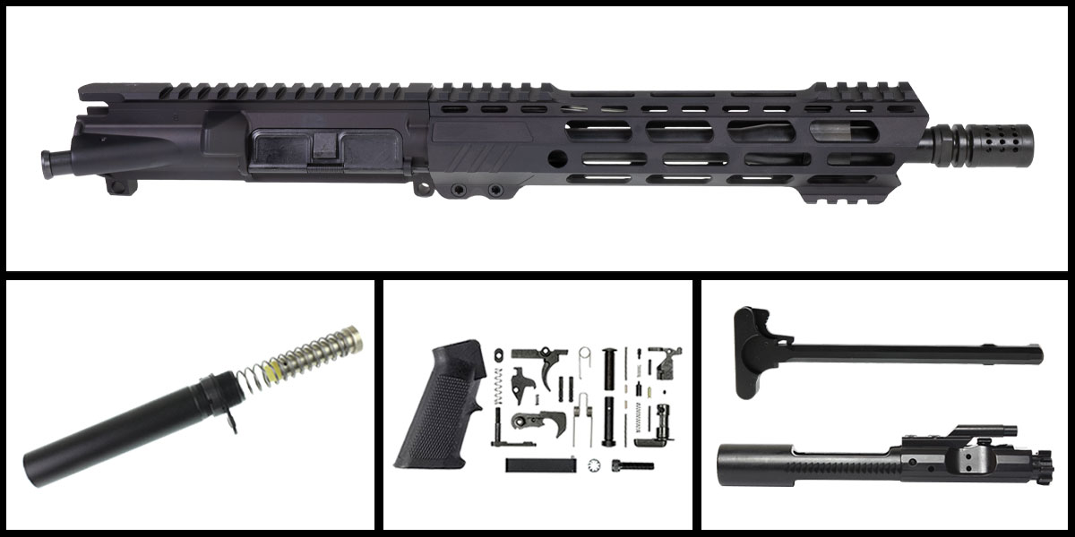 DD 'Midachlorian' 10.5-inch AR-15 .223 Wylde Nitride Pistol Full Build Kit