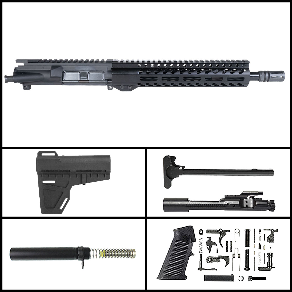 'Shawty 556' 11.5-inch AR-15 5.56 NATO QPQ Nitride Pistol Full Build Kit