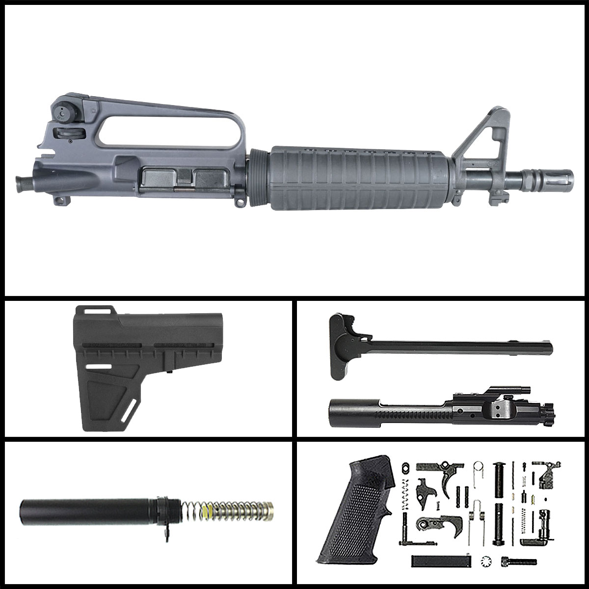 'ARKX 556' 10.5-inch AR-15 5.56 NATO Nitride Pistol Full Build Kit