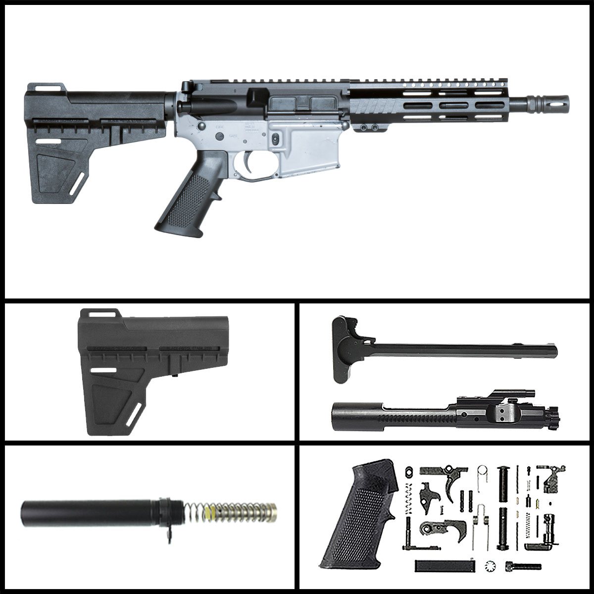 Davidson Defense 'M.A.V. 7 in 5.56 w/ KAK Brace' 7.5-inch AR-15 5.56 ...