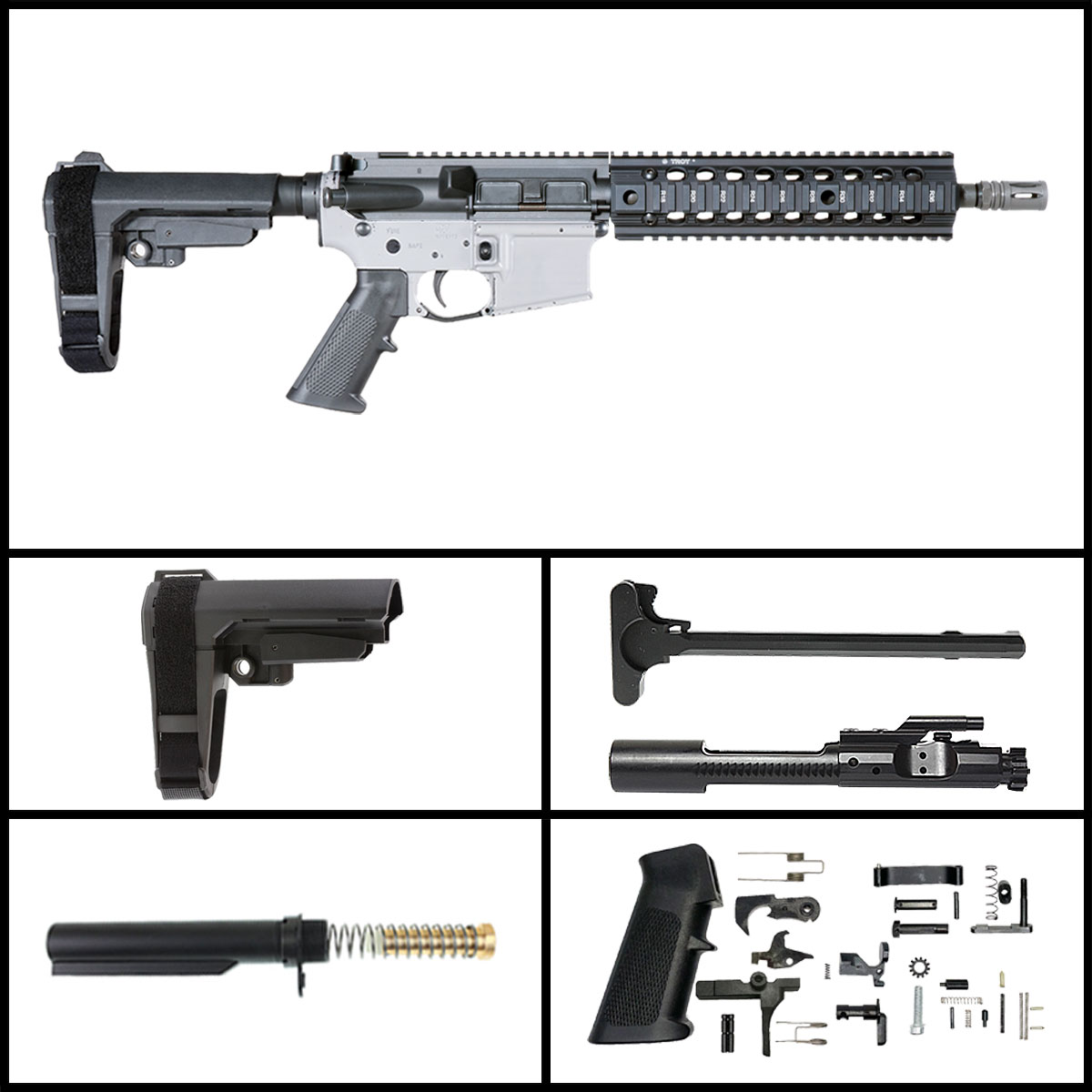 Davidson Defense 'Troy IX 5.56 w/SBA3' 10.5-inch AR-15 5.56 NATO ...