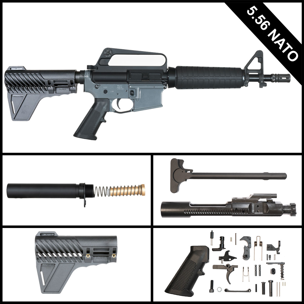 Davidson Defense The Real Deal w/Gauntlet Arms Brace 10.5-inch AR-15 5.56 NATO Pistol Full Build Kit