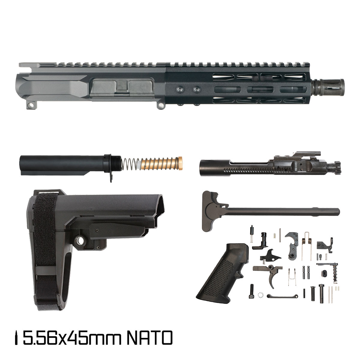 Davidson Defense Aegis w/KAK Brace 7.5-inch Pistol-Gas 1:7 .223