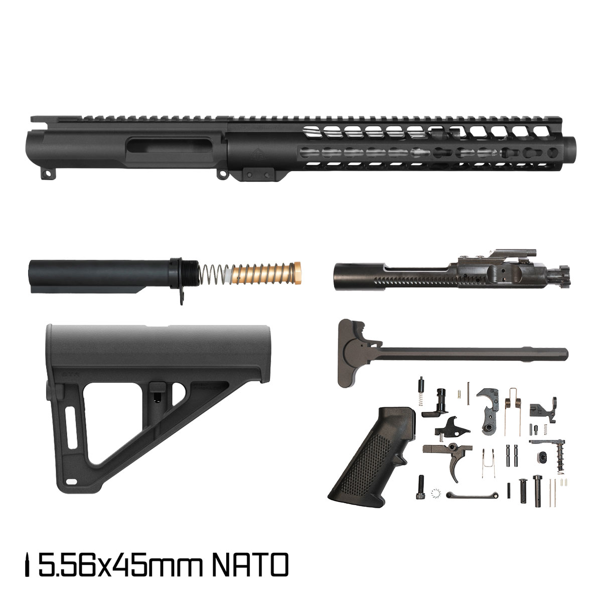 Davidson Defense Warden w/Magpul BTR Brace 10.5-inch Carbine-Gas 5.56 AR-15 Keymod Pistol Full Build Kit