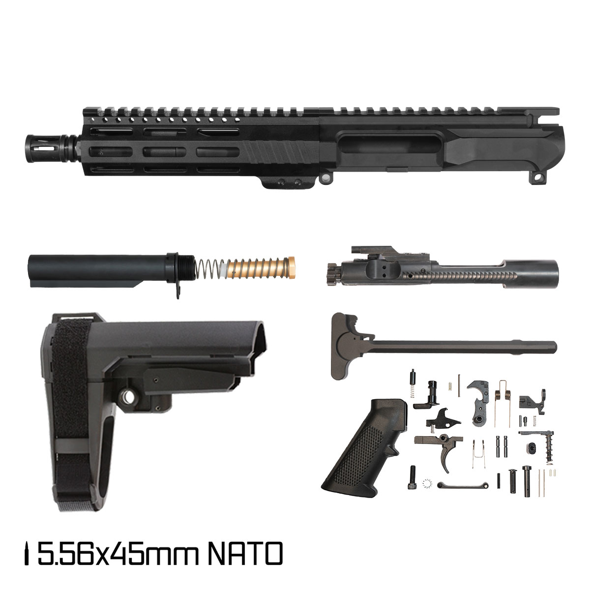 Kraken's Call 16-inch Carbine-Gas 1:8 .223 Wylde AR-15 Freefloat M