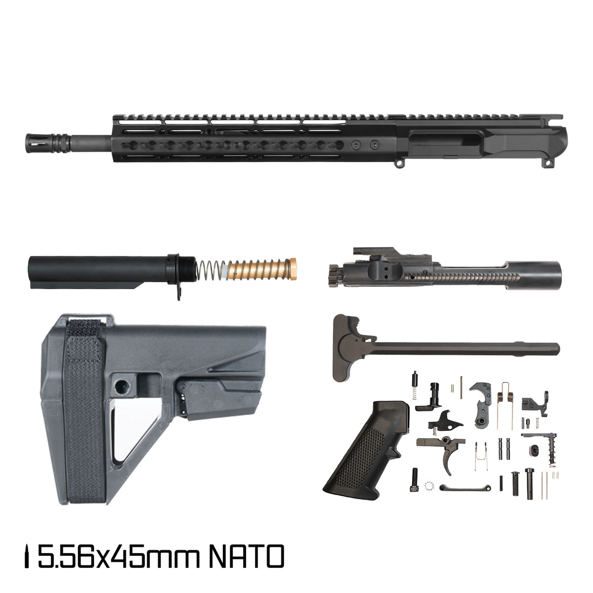 Doru 16-inch Carbine-Gas 1:8 .223 Wylde AR-15 Freefloat M-Lok