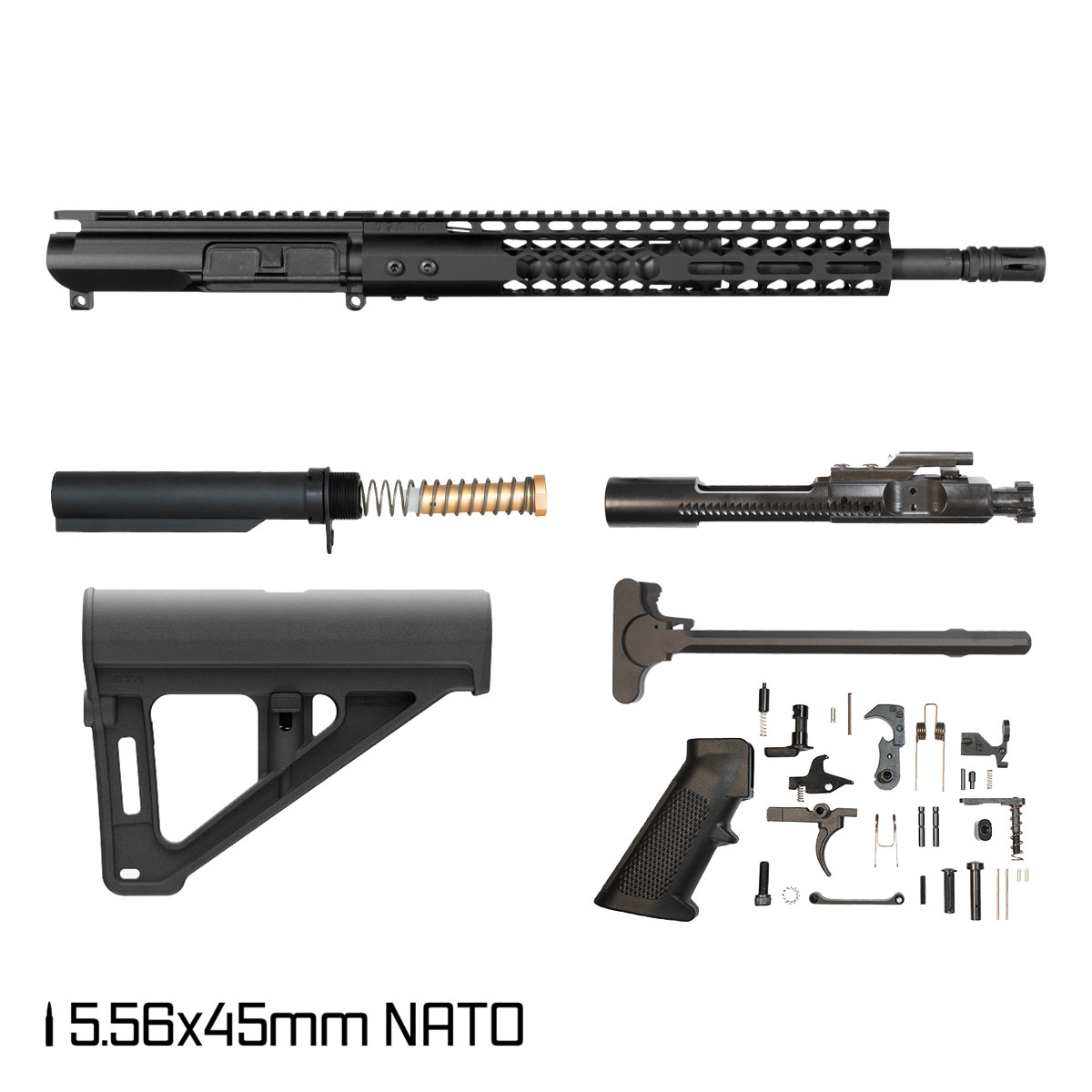 Davidson Defense Heirloom w/BTR Brace 14.5-inch Carbine-Gas 1:7 5.56 NATO AR-15 M-Lok Pistol Full Build Kit