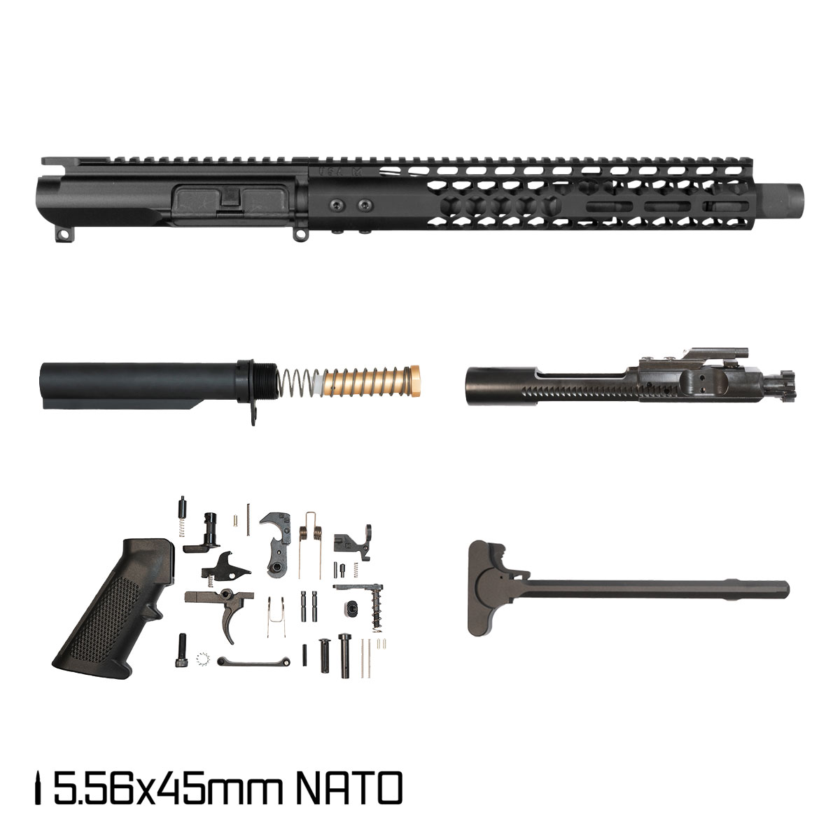Davidson Defense Kingswake SBR Ready 11.5-inch Carbine-Gas 1:7 5.56 NATO AR-15 M-Lok Handguard Pistol Full Build Kit