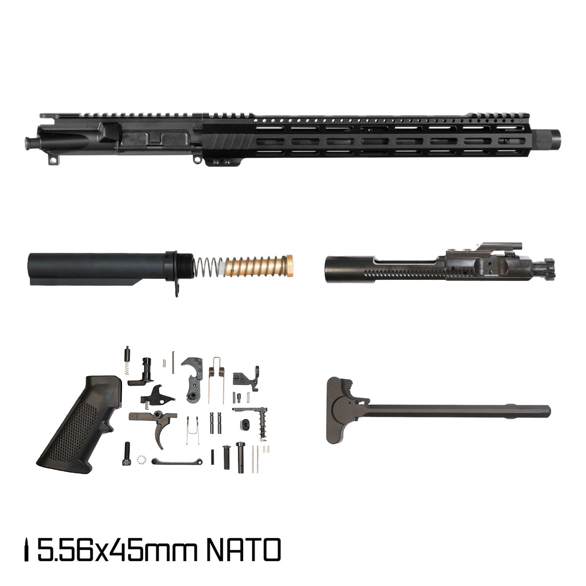 Davidson Defense Aegis Lightweight SBR Ready 14.5-inch Carbine-Gas 1:7 5.56 NATO AR-15 M-Lok Pistol Full Build Kit