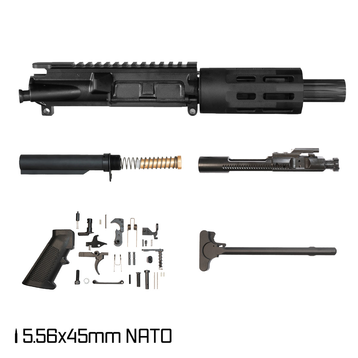 Davidson Defense Shogun SBR Ready 4.5-inch Micro-Gas 1:7 5.56 NATO AR-15 M-Lok Pistol Full Build Kit