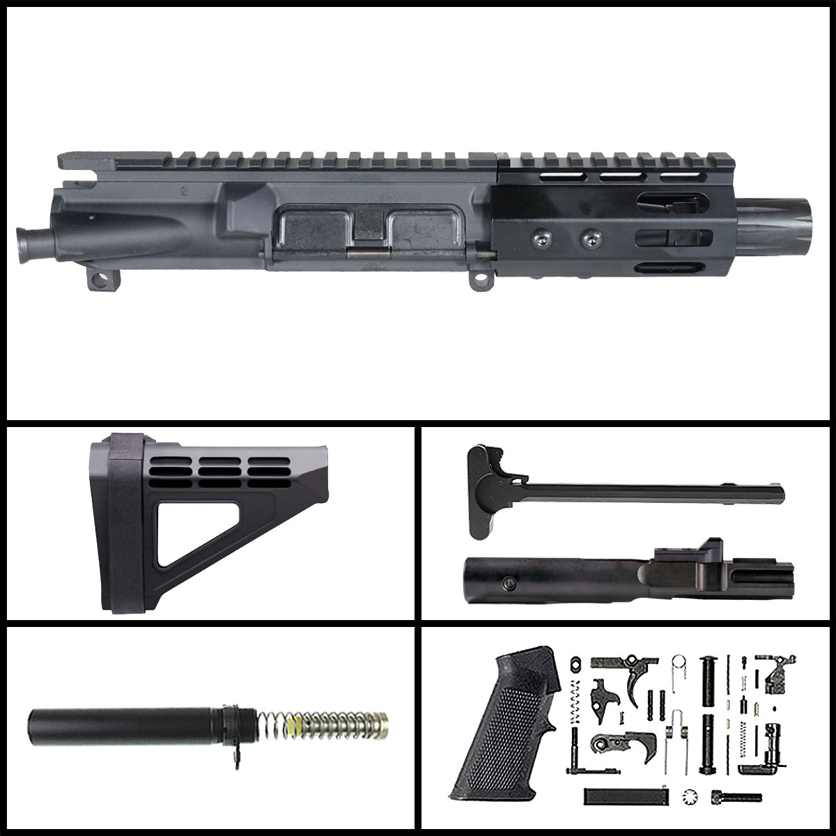 'Weekend-Ready' 4-inch AR-15 9mm Nitride Pistol Full Build Kit