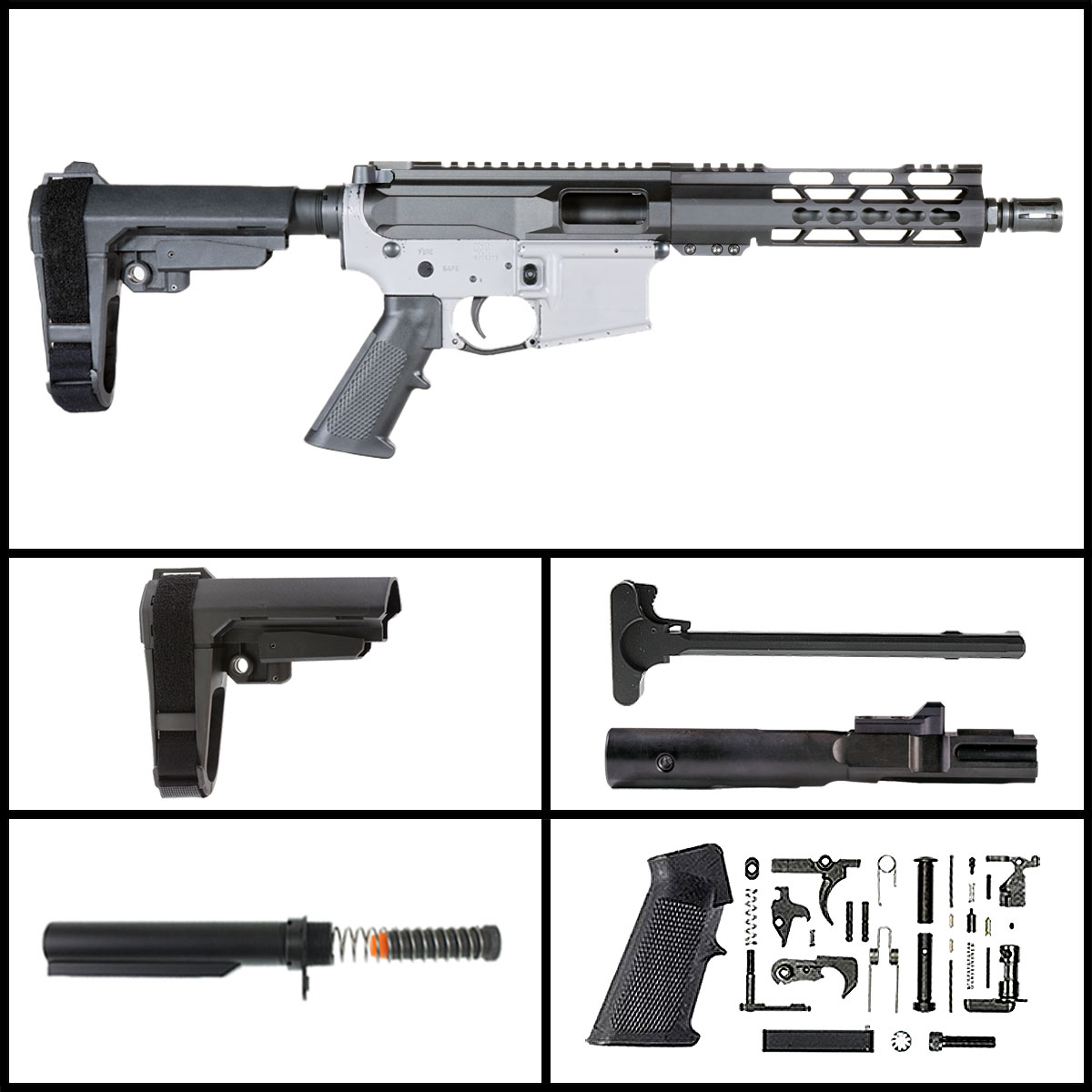 Davidson Defense '9 Ball w/SBA3 Brace' 8.3-inch AR-15 9mm Nitride ...