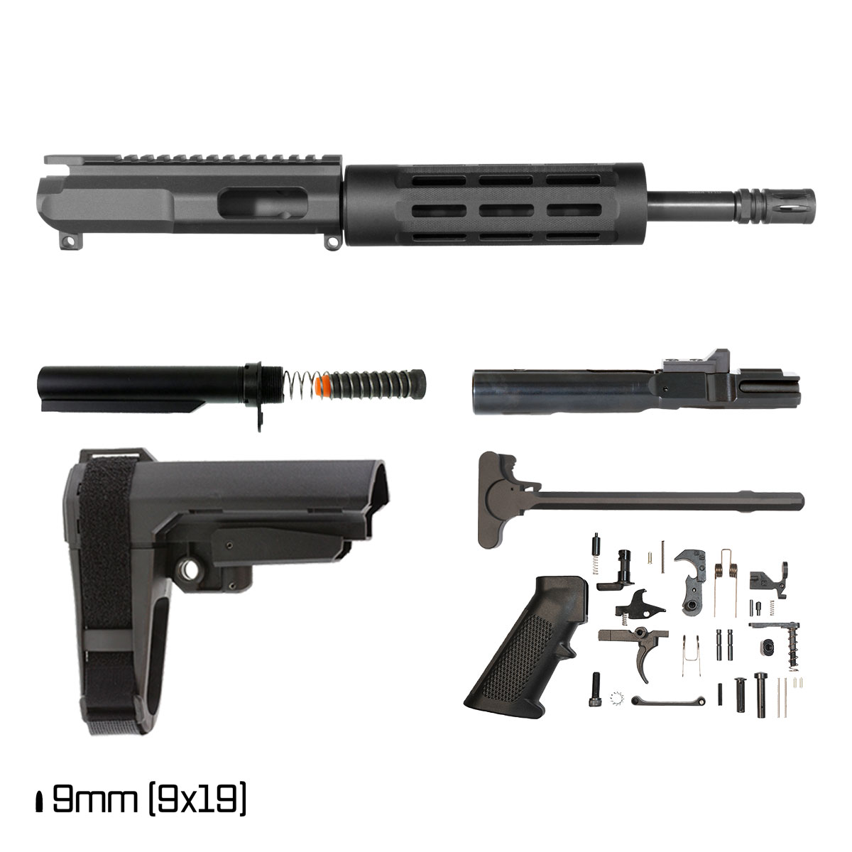 Davidson Defense Silent Guardian w/SBA3 Brace 7.5-inch Pistol-Gas