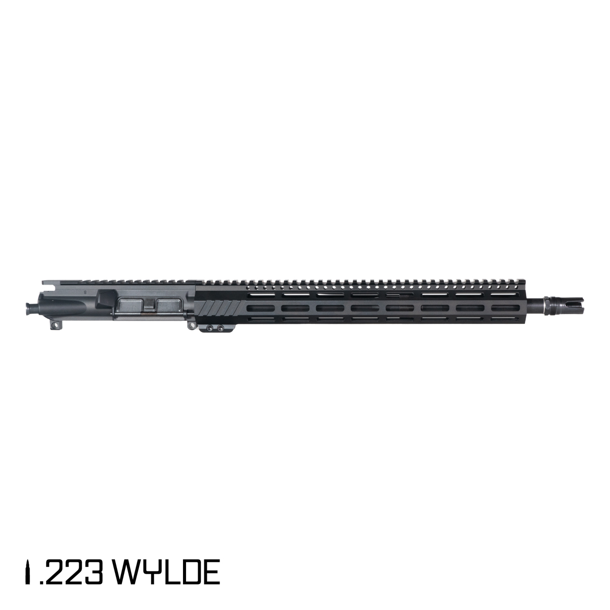 Davidson Defense Aegis 16.5-inch Mid-Gas 1:7 .223 Wylde AR-15 Freefloat M-Lok Handguard Rifle Upper Build Kit, Plan B Scorch 3-Prong Flash Hider