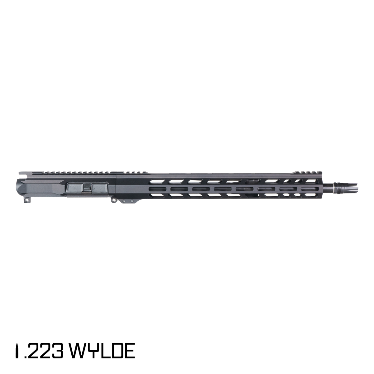 Davidson Defense Ronin Competition 16-inch Mid-Gas 1:7 .223 Wylde AR-15 Freefloat M-Lok Handguard Rifle Upper Build Kit, Plan B Scorch 3-Prong Flash Hider