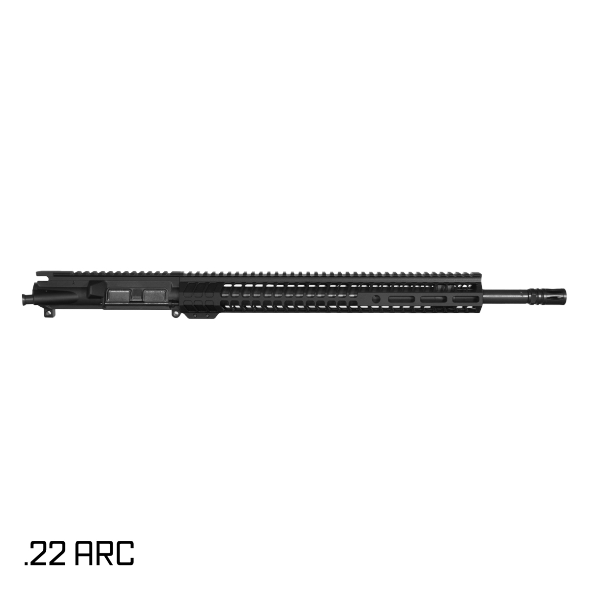 Davidson Defense Midnight Reign 18-inch Rifle-Gas 1:7 .22 ARC AR-15 Freefloat M-Lok Handguard Rifle Upper Build Kit