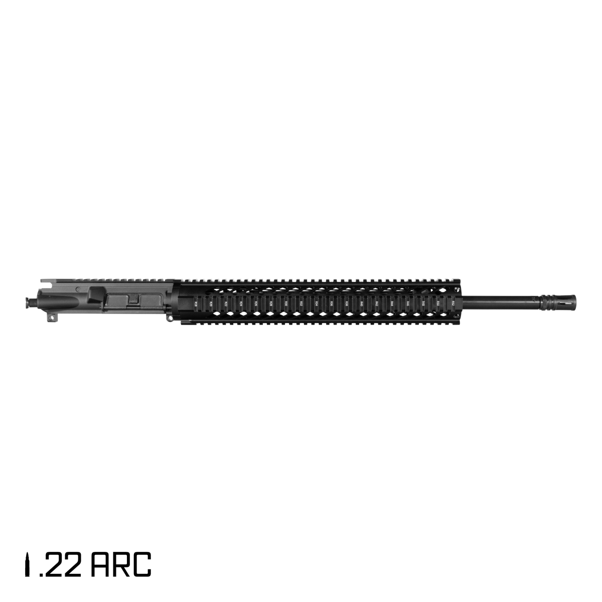 Davidson Defense Quadratic 20-inch Rifle-Gas 1:7 22 ARC AR-15 Quad-Rail Handguard Rifle Upper Build Kit