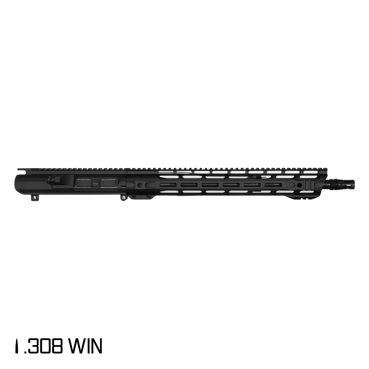 Davdison Defense Wild Rhythm 16-inch Mid-Gas 1:10 .308 Win AR-10 Freefloat M-Lok Handguard Rifle Upper Build Kit, KAK Industry Plan B A7 Flash Hider
