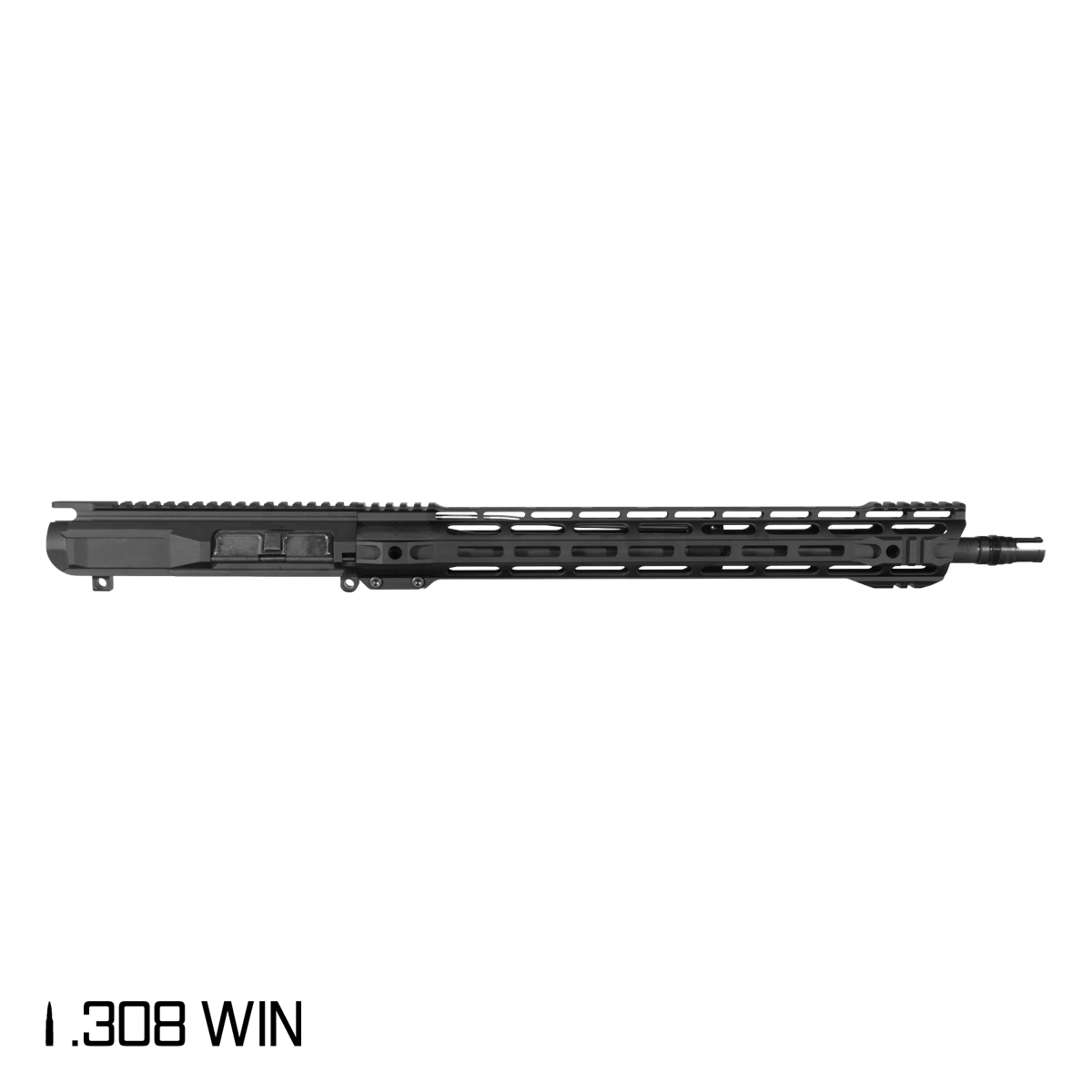 Davidson Defense Dragon Tail 18-inch Mid-Gas 1:10 .308 Win AR-10 M-Lok Rifle Upper Build Kit, Plan B Trident Flash Hider