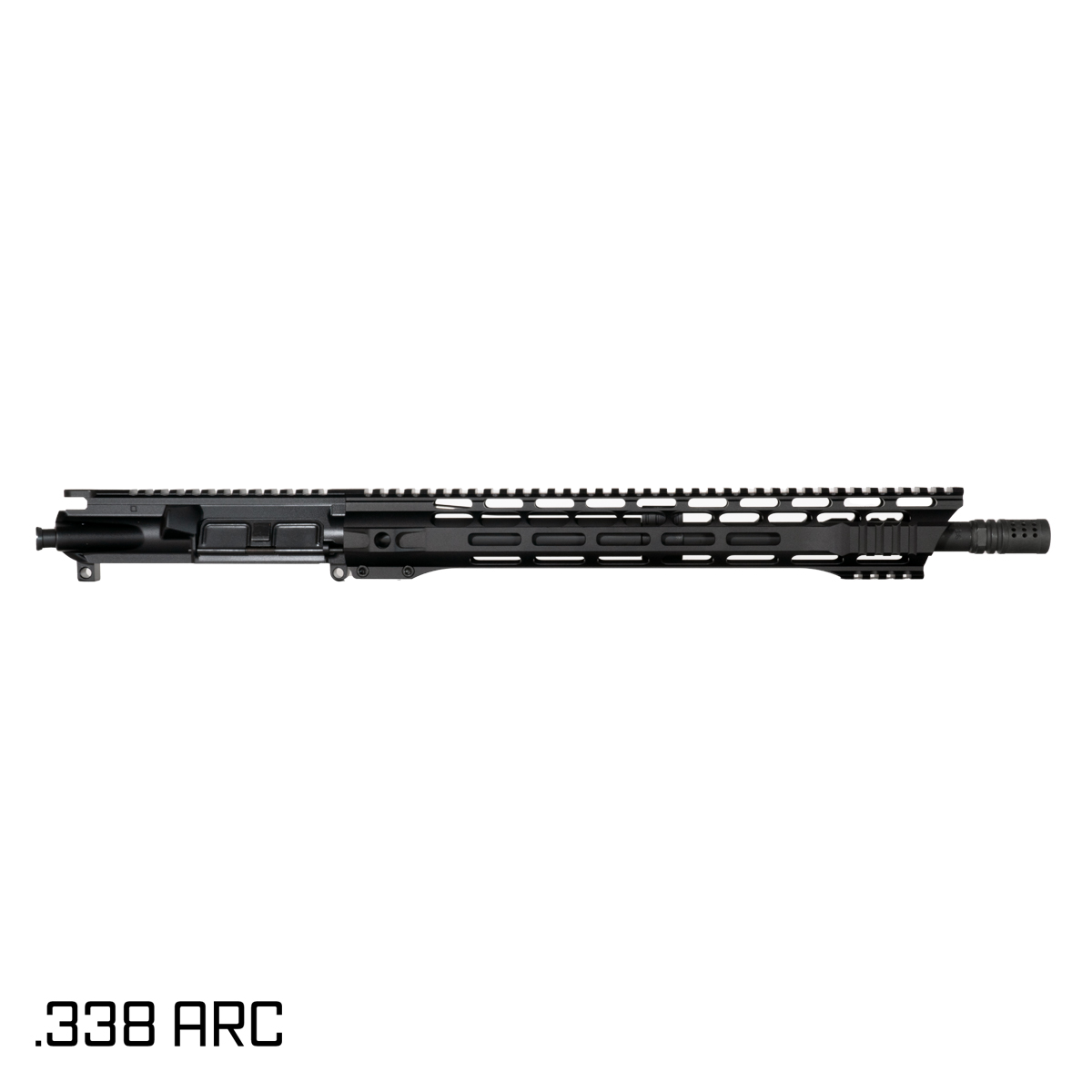 Davidson Defense Blackglass 16-inch Carbine-Gas 1:8 .338 ARC AR-15 Freefloat M-Lok Handguard Rifle Upper Build Kit