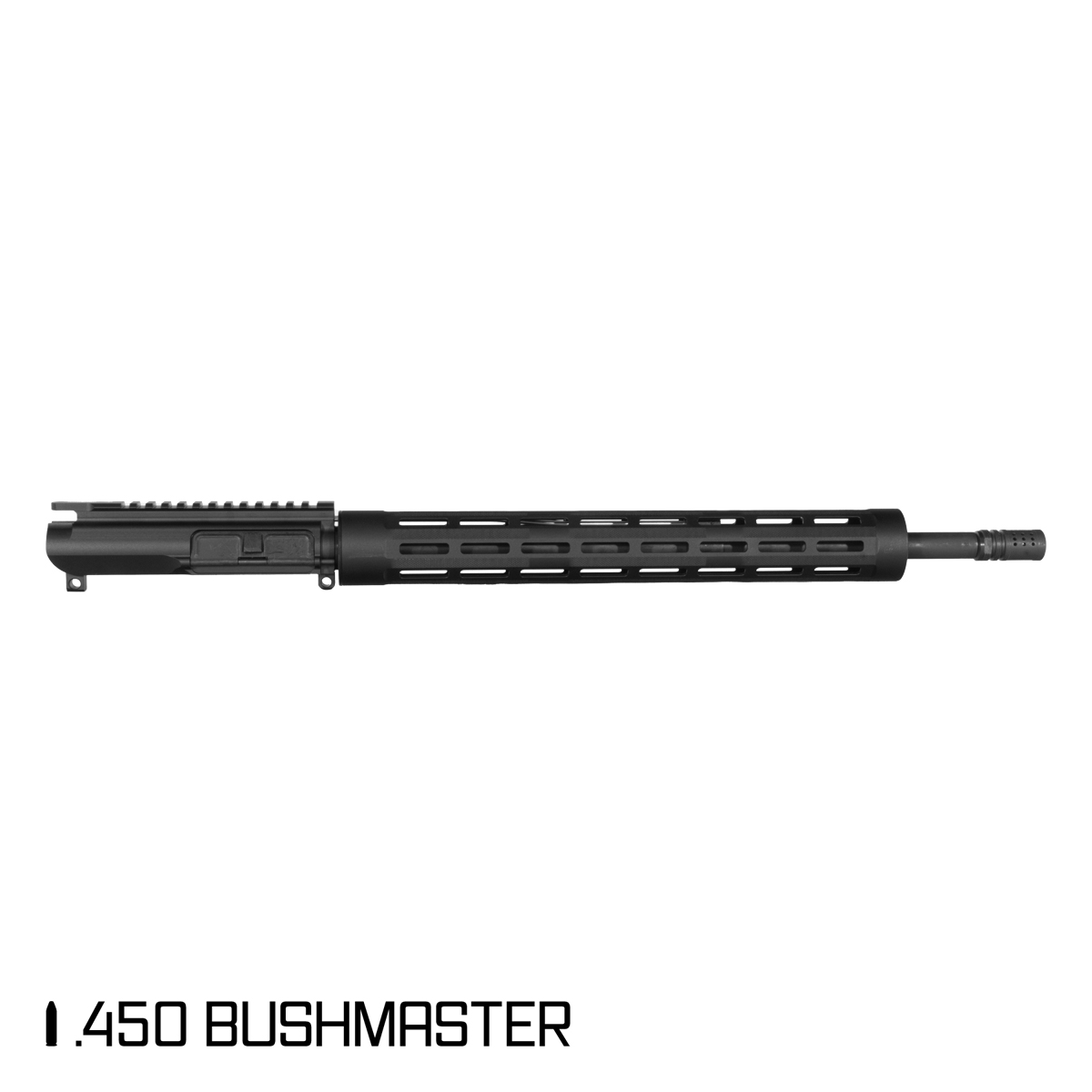 Davidson Defense Tunnel Scout 18-inch Mid-Length-Gas 1:24 .450 Bushmaster AR-15 Freefloat Tubular M-Lok Handguard Rifle Upper Build Kit