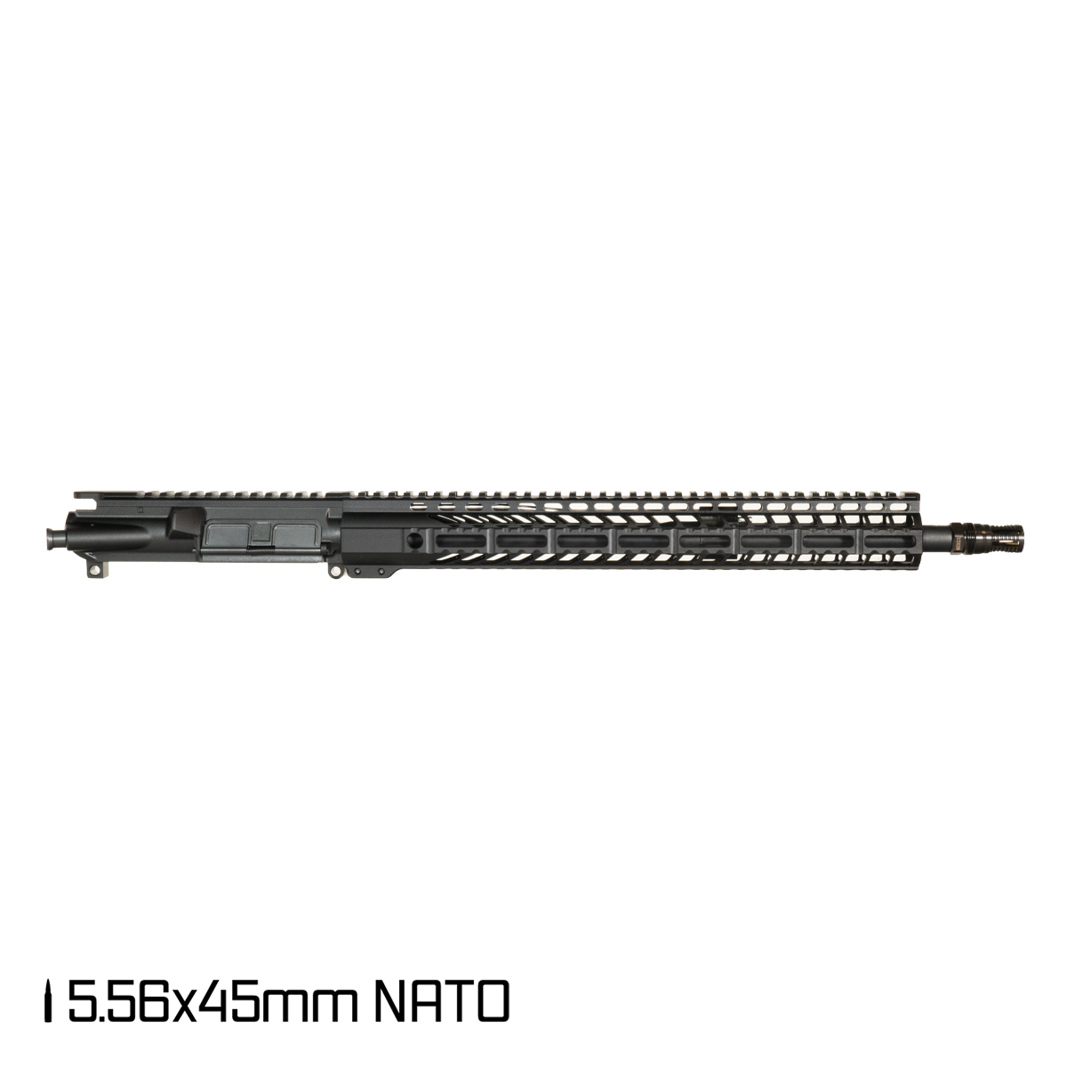 Davidson Defense Brawler III 16.5-inch Mid-Gas 1:7 5.56 NATO AR-15 M-LOK Handguard Rifle Upper Build Kit, KAK Industry Plan B A7 Flash Hider