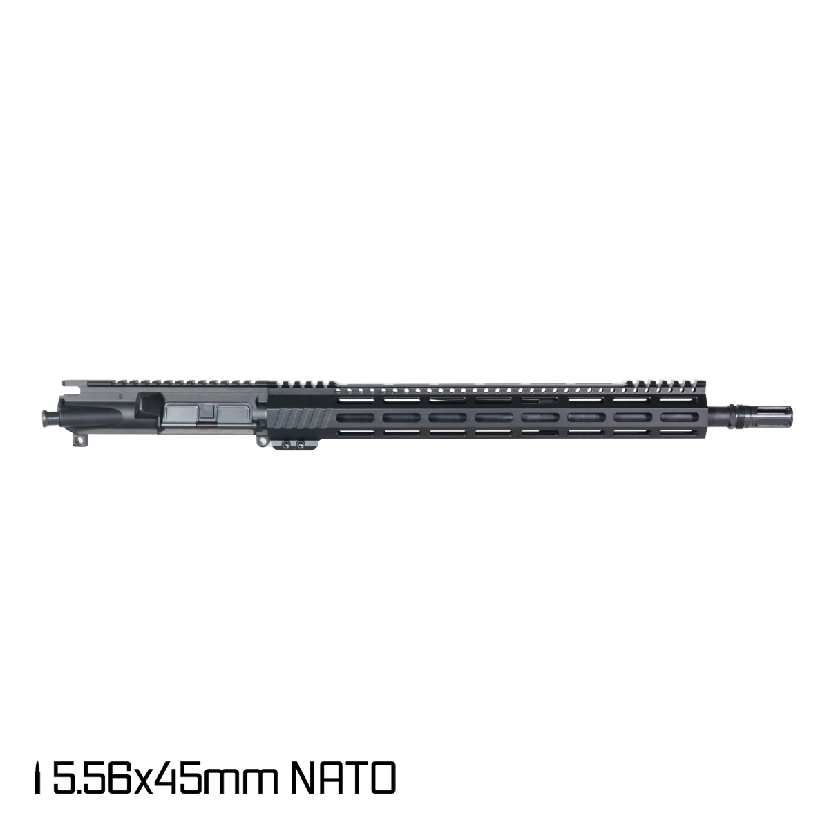 Davidson Defense Aegis Lightweight 16.5-inch Mid-Gas 1:7 5.56 NATO AR-15 15-inch Freefloat M-Lok Handguard Rifle Upper Build Kit, Plan B Sentinel Caged Flash Hider