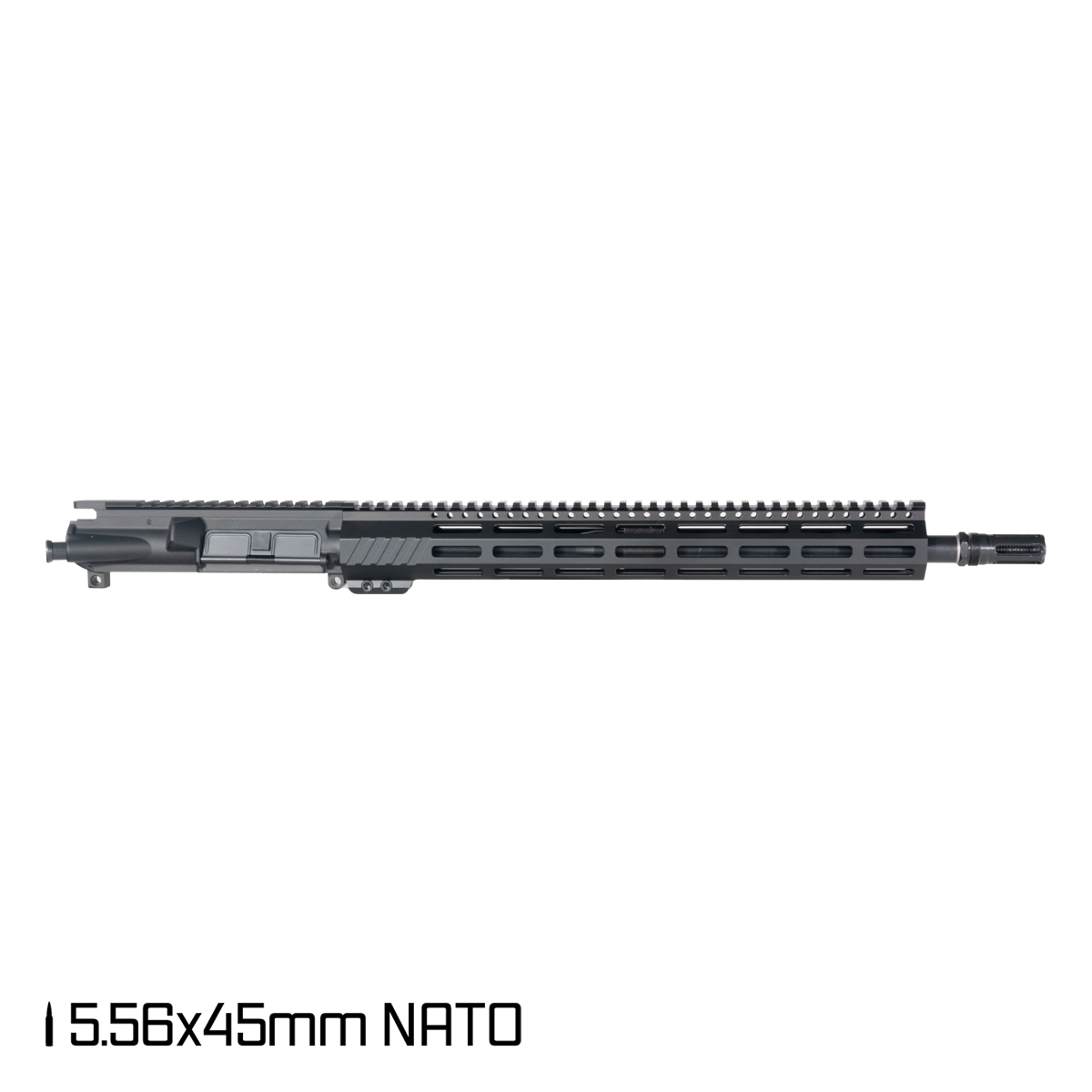 Davidson Defense Aegis 16-inch Carbine-Gas 1:7 Nitrided 5.56 NATO AR-15 Freefloat M-Lok Handguard Rifle Complete Upper Build, Plan B Sentinel Caged Flash Hider